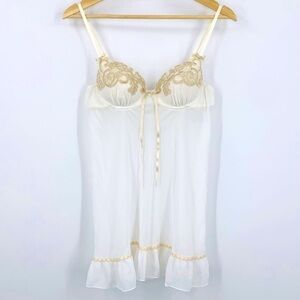 Linea Donatella Intimates Sheer Lace Babydoll